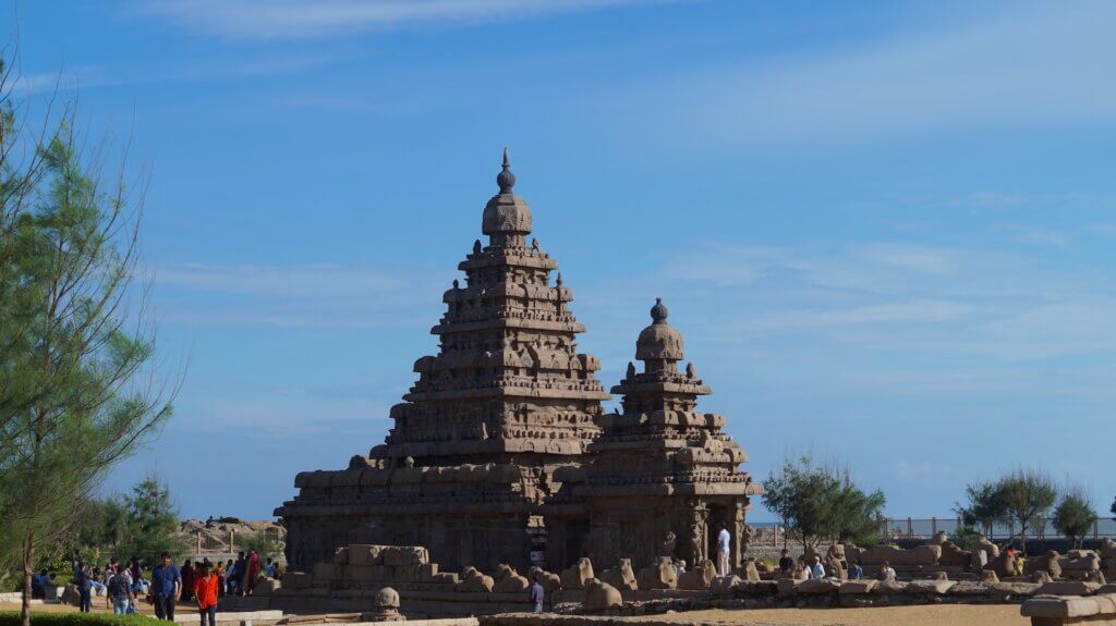 beautiful temple architecture in Mahabalipuram, Tamil Nadu