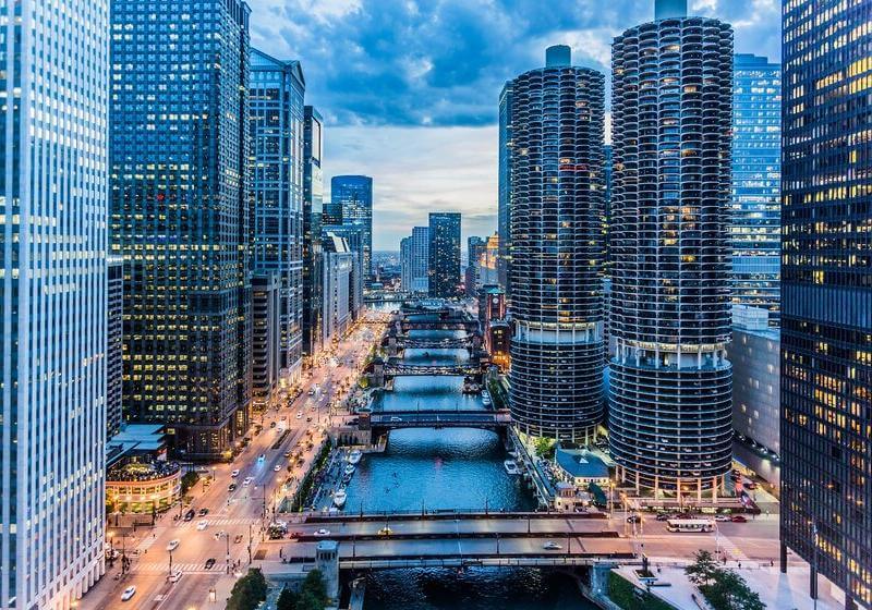 Iconic City Skyline Chicago