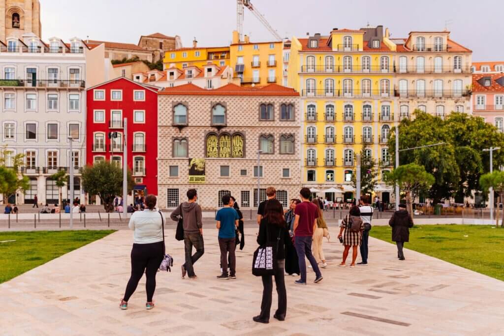 People At The Park Lisbon